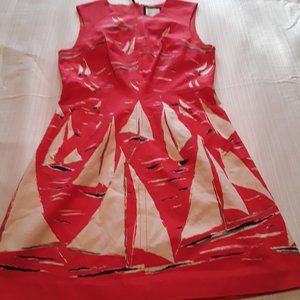 Maeve red & white sailboat dress 10